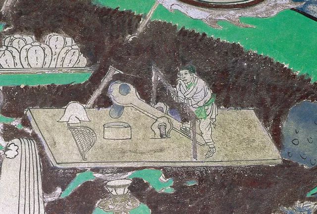 榆林窟第3窟 踏碓圖 西夏