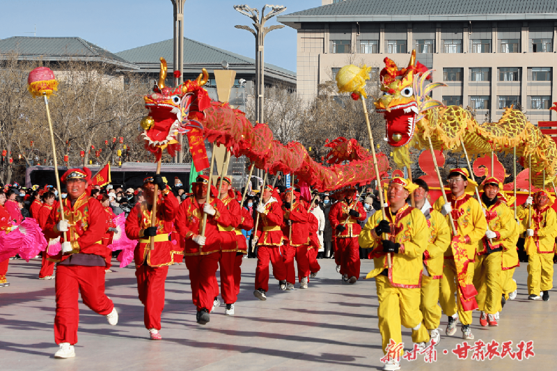 【圖片新聞】金川區(qū)社火大秀來襲！民俗薈萃 共赴歡樂年